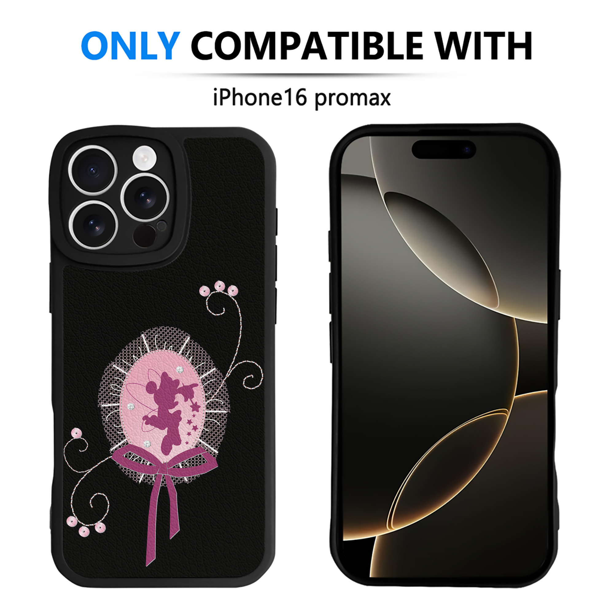 （画像用） ミッキーマウス Mickey Mouse 【iPhone 16シリーズ対応】シリコンスマホケース（レザー調） 材質：シリコン